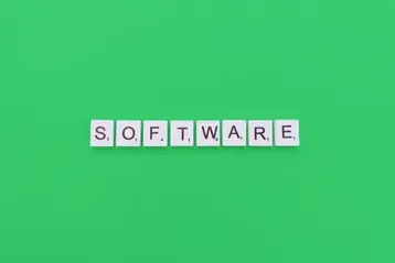 Software applications and licensing interface displayed on a computer screen